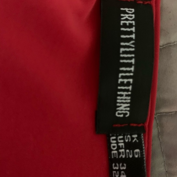 Pretty Little Thing PLT Red Dress Size 4 - Picture 3 of 3